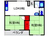 前沢マンション 2LDKの間取り