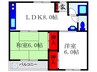 前沢マンション 2LDKの間取り