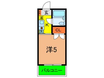 間取図 ポコアポコ須磨板宿