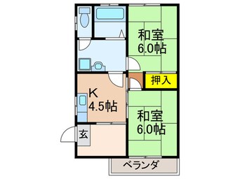 間取図 コーポ男山