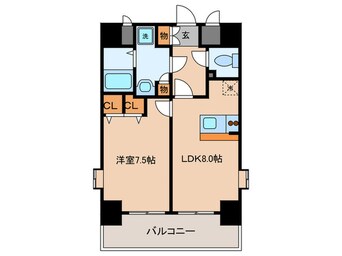 間取図 リーガル西天満（1005）