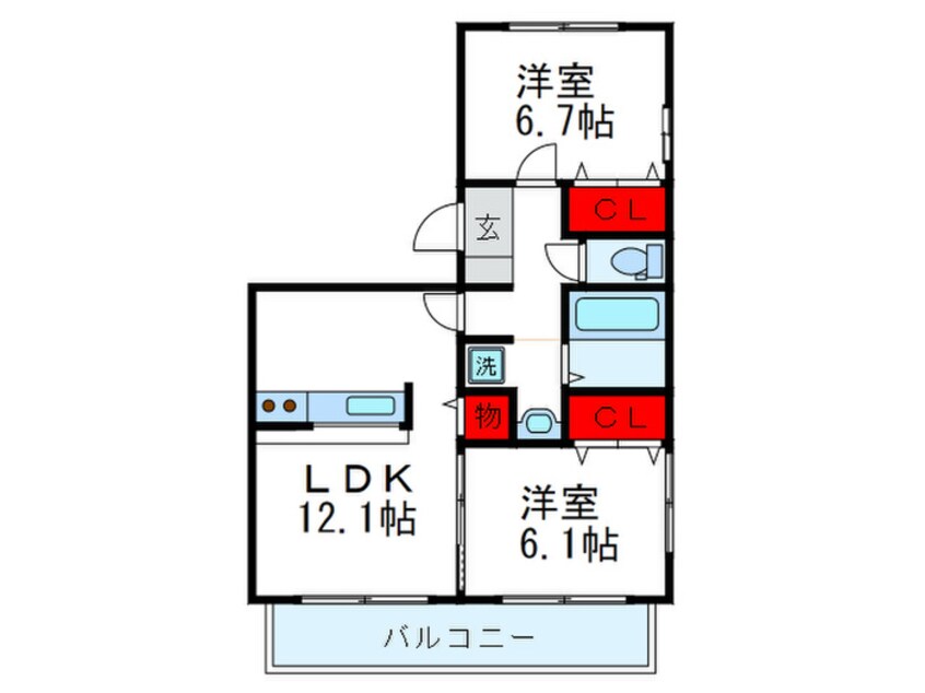 間取図 アメニティーコート西泉丘