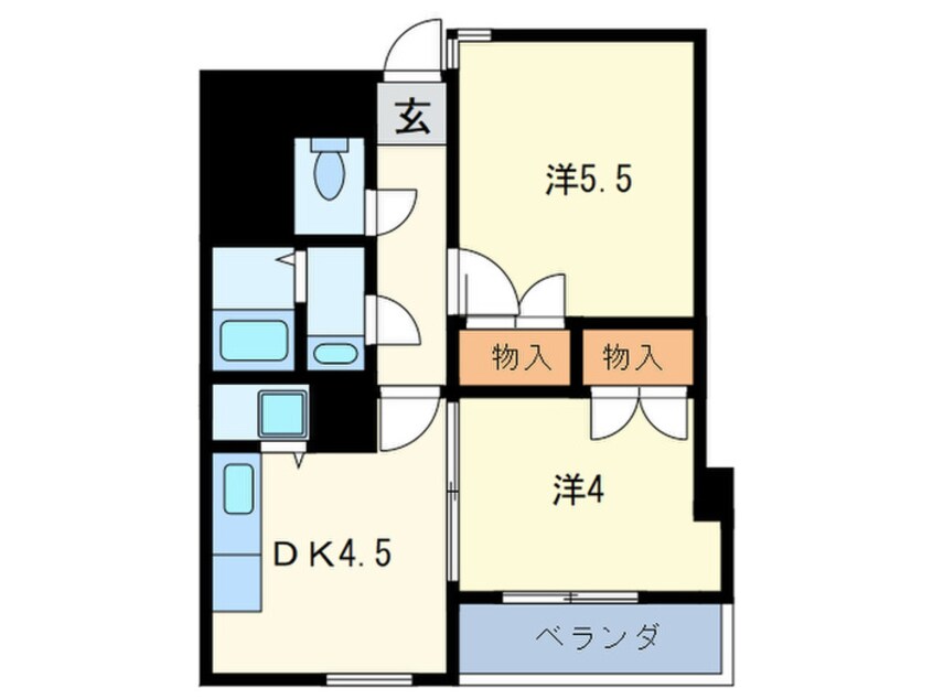 間取図 フェリス六甲