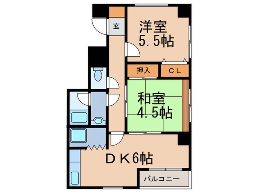 間取図 フェリス六甲