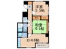 フェリス六甲 2DKの間取り