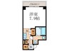高辻ロイヤルフラッツ 1Kの間取り
