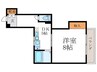 ガーディアン青山 1DKの間取り