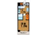 S-FORT桜川南 1Kの間取り