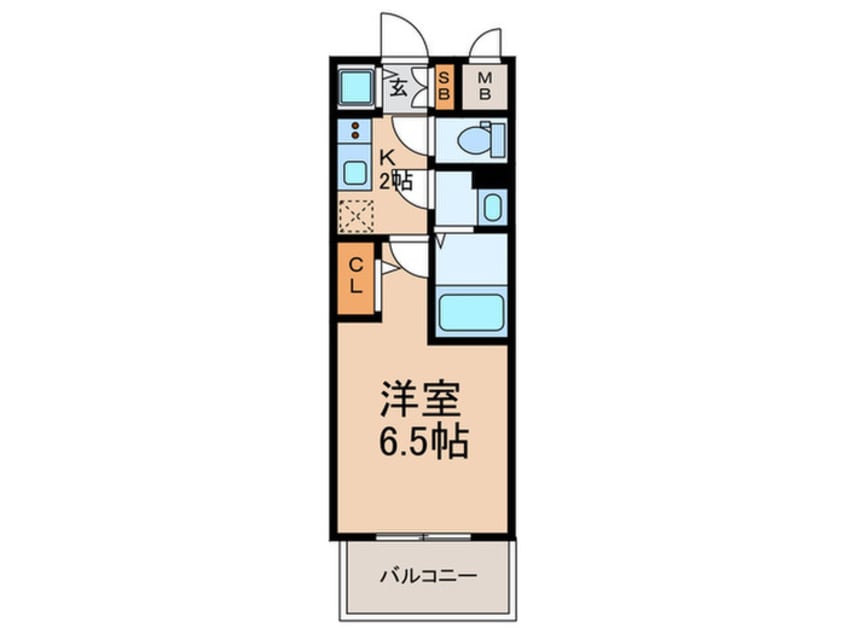 間取図 ｴｽﾘｰﾄﾞｻﾞｲｰｽﾄﾚｼﾞﾃﾞﾝｽ大阪城(802)