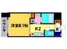 ジョイシティ二条城前 1Kの間取り