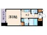 ジョイシティ二条城前 1Kの間取り