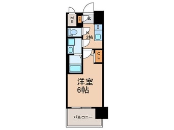 間取図 ｴｽﾘｰﾄﾞｻﾞｲｰｽﾄﾚｼﾞﾃﾞﾝｽ大阪城(803)