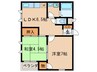 沢町ハイツ 2LDKの間取り