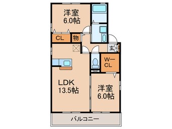 間取図 シティパル祝園