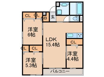 間取図 ﾀﾞｲﾔﾓﾝﾄﾞﾌｼﾞ天王寺東　ﾌﾟﾗﾁﾅ