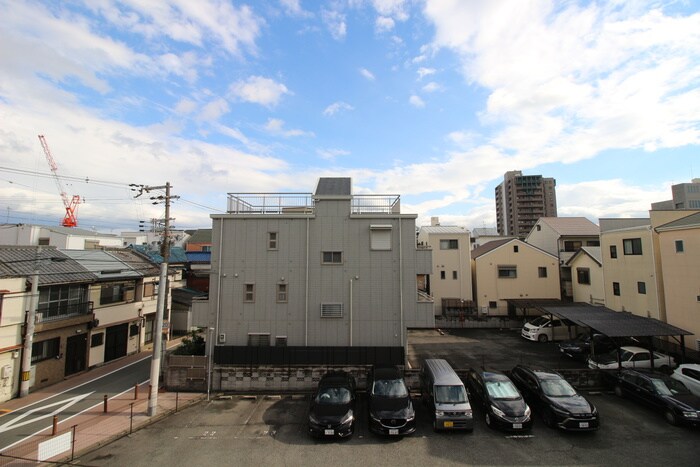 室内からの展望 ﾀﾞｲﾔﾓﾝﾄﾞﾌｼﾞ天王寺東　ﾌﾟﾗﾁﾅ