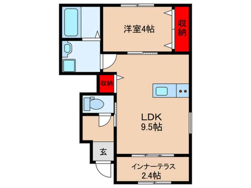 間取図 アンソレイユ宝塚