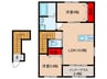 アンソレイユ宝塚 2LDKの間取り