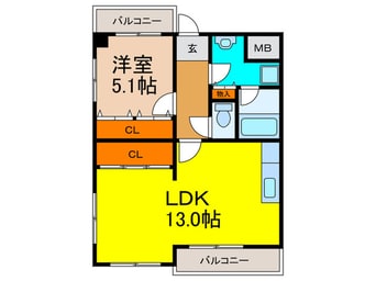 間取図 コルナス西館