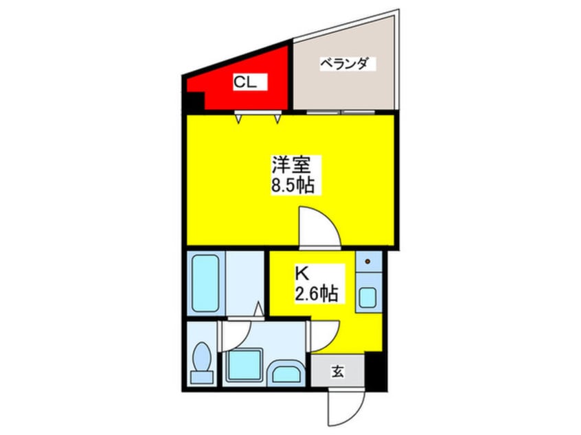 間取図 クロスヴィーチェ京橋