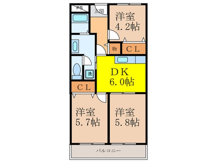間取り図 シャルム春日丘