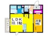 Enew金剛 1LDKの間取り