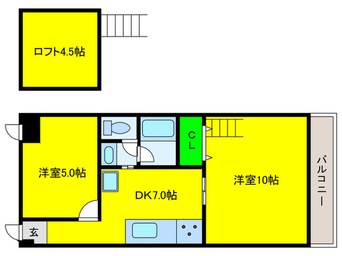 間取図 サンハイティ室谷