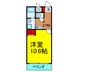 アンプル－ルモンタ－ニュⅡ 1Kの間取り