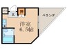 カルム山手 1Rの間取り