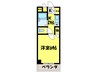 コンフォ－ト大和屋 1Kの間取り