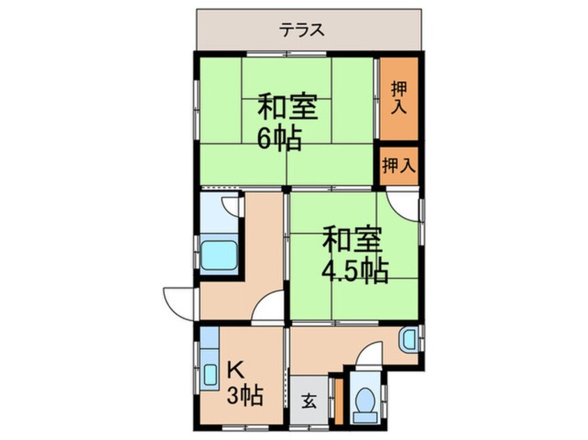 間取図 山本東乾貸家