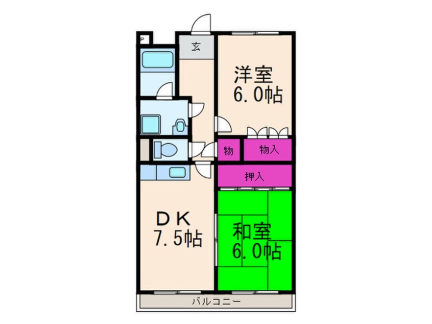 間取図 サカイコーポ