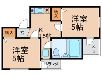 間取図 アイビ－ハイム加島