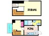 エンプレス上本町 1Kの間取り