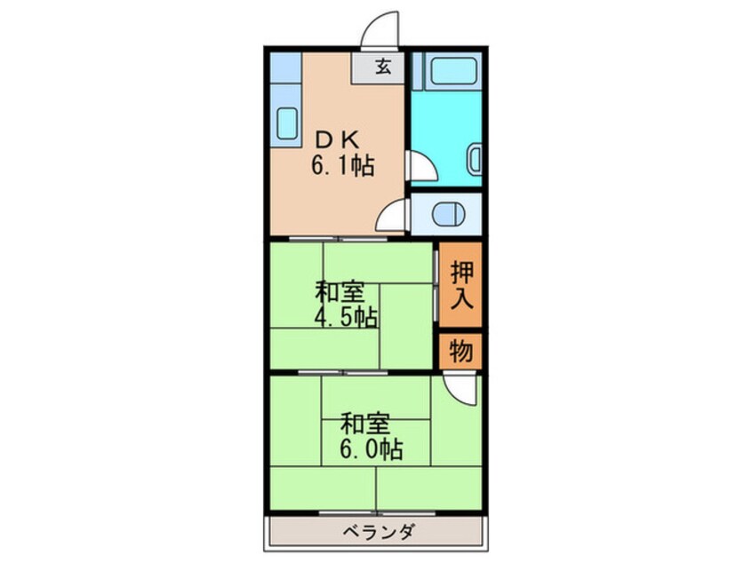 間取図 シエテ高槻Ⅱ