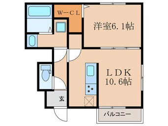 間取図 Ｄ－ｒｏｏｍ富野Ｂ棟