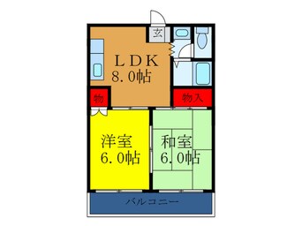 間取図 第1あかつきマンション