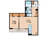 仮)D-ROOM末広町 1LDKの間取り