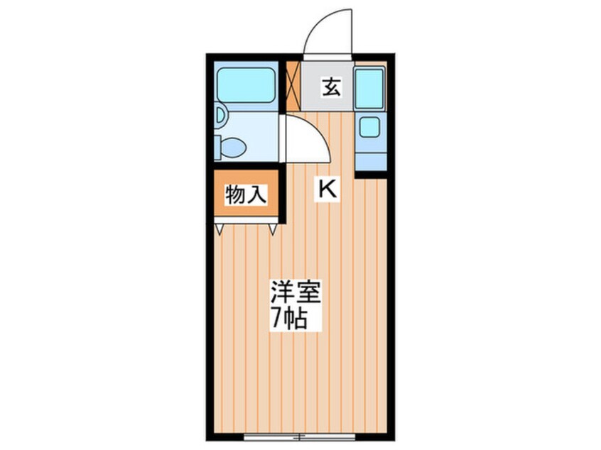 間取図 梔原ハイツ