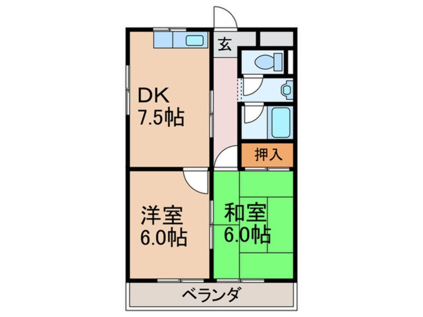 間取図 第５金森マンション