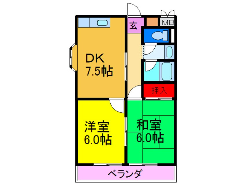 間取図 第５金森マンション