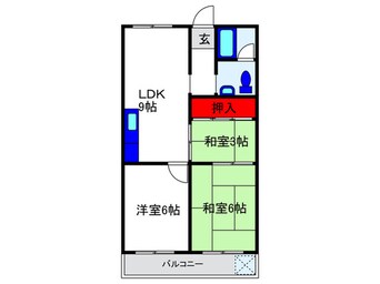 間取図 ラ・カーサ上野西