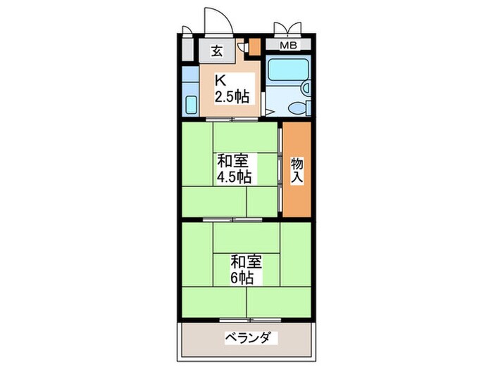 間取り図 第２シャトーモリオカ