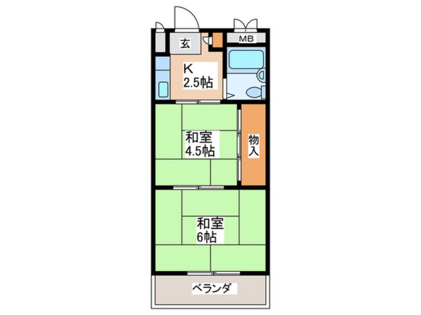 間取図 第２シャトーモリオカ