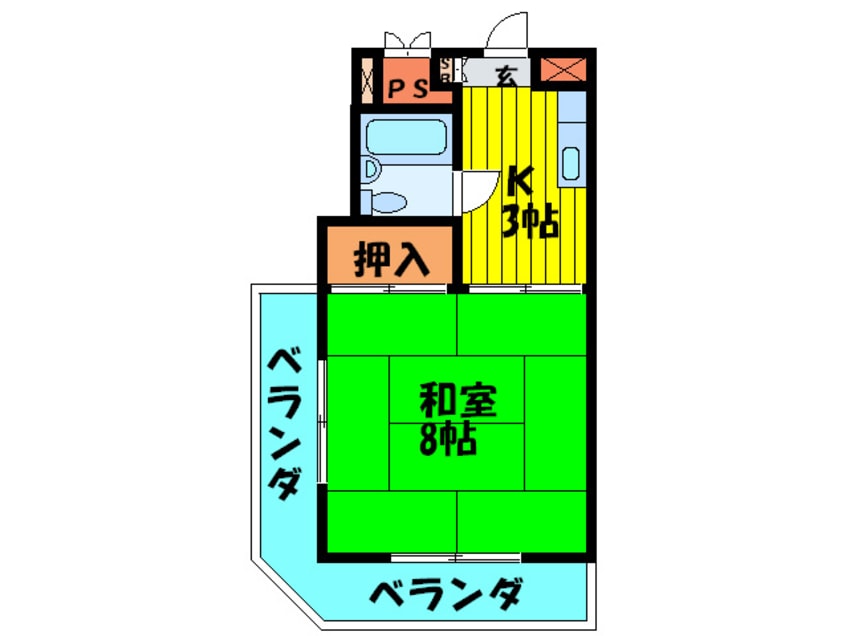 間取図 第２シャトーモリオカ