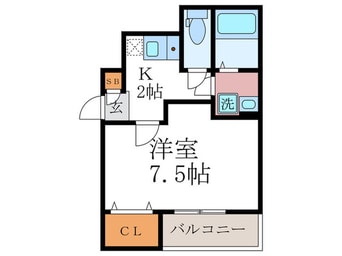 間取図 Rolls　Link　修学院