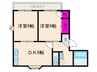 メゾンフラテＮ棟 2DKの間取り