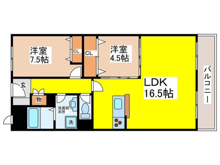 間取り図 アノパーク加賀屋