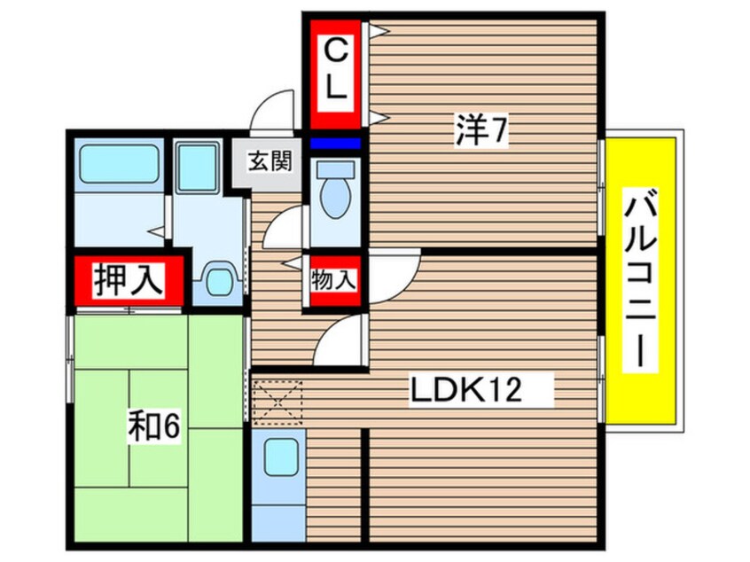 間取図 ヴィラ大覚苑