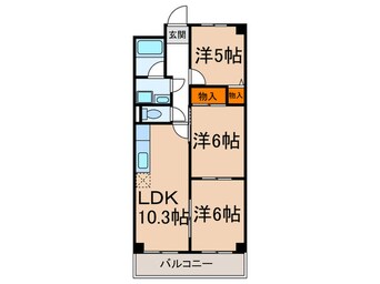 間取図 シャトレンうぐいす